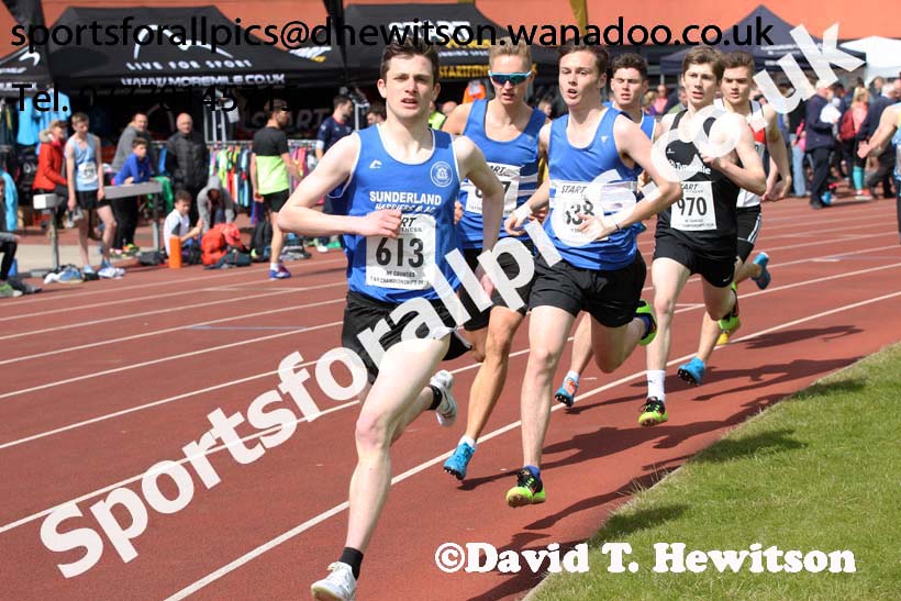 Mens under-20s 800 metres, North Eastern Track and Field Champs, Gateshead Stadium. Photo: David T. Hewitson/Sports for All Pics